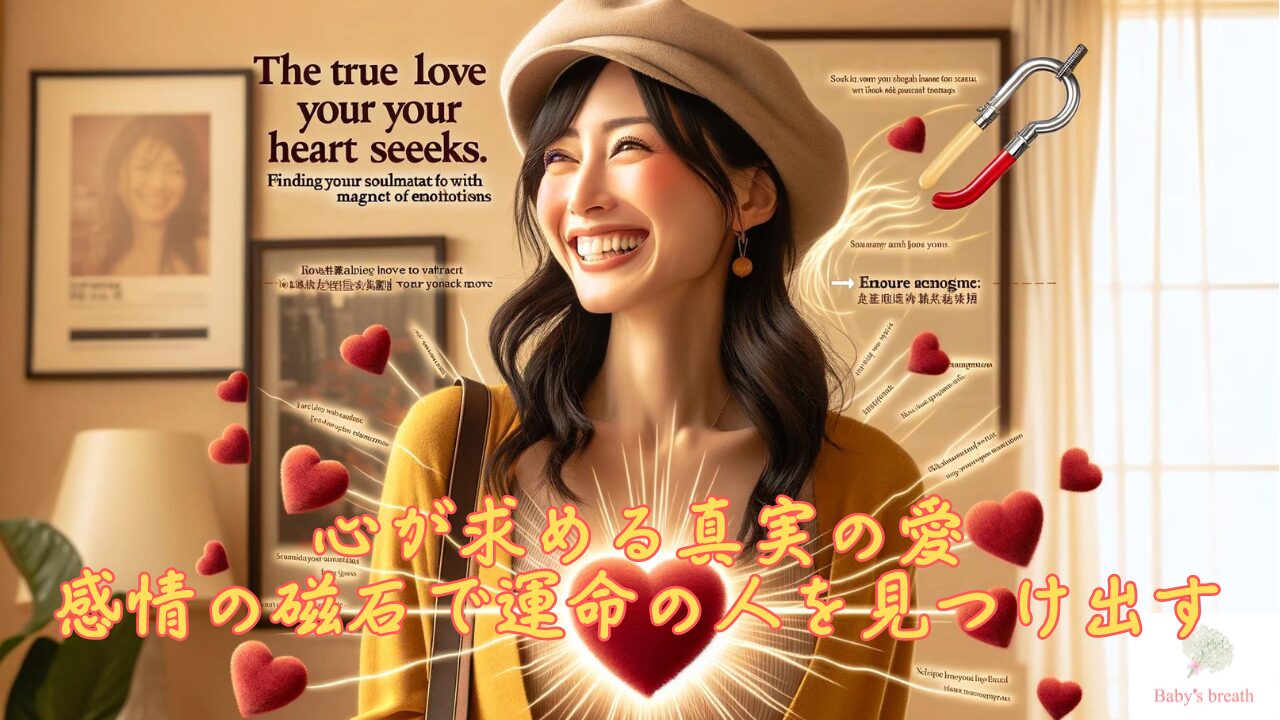 心が求める真実の愛：感情の磁石で運命の人を見つけ出す 栃木県佐野市 結婚相談所 ベイビーズ・ブレス