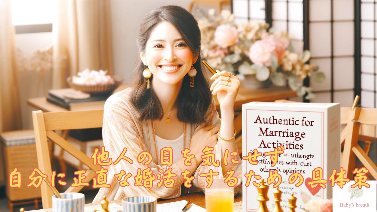 他人の目を気にせず、自分に正直な婚活をするための具体策 栃木県佐野市 結婚相談所 ベイビーズ・ブレス