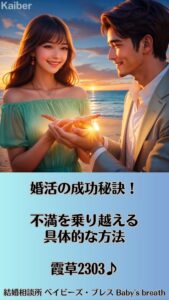 婚活の成功秘訣！不満を乗り越える具体的な方法　栃木県 佐野市 結婚相談所 ベイビーズ・ブレス