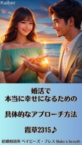 婚活で本当に幸せになるための具体的なアプローチ方法　栃木県 佐野市 結婚相談所 ベイビーズ・ブレス