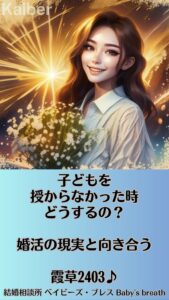 子どもを授からなかった時、どうするの？婚活の現実と向き合う　栃木県 佐野市 結婚相談所 ベイビーズ・ブレス