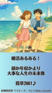 婚活あるある！顔か年収かより大事な人生の未来像　栃木県 佐野市 結婚相談所 ベイビーズ・ブレス