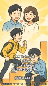 「これまでは」＋「成長」＝「ご縁成立」婚活算数の真実　栃木県 佐野市 結婚相談所 ベイビーズ・ブレス