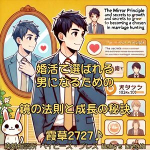婚活で選ばれる男になるための鏡の法則と成長の秘訣　栃木県 佐野市 結婚相談所 ベイビーズ・ブレス
