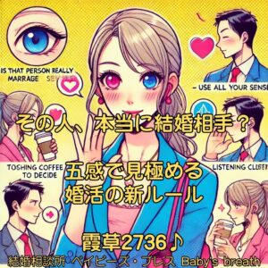違和感を嗅げ！会話の匂いで相手を見抜け　栃木県 佐野市 結婚相談所 ベイビーズ・ブレス