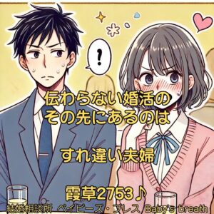 伝わらない婚活のその先にあるのはすれ違い夫婦　栃木県 佐野市 結婚相談所 ベイビーズ・ブレス