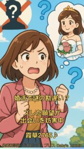 婚活で謎の勘違い？ズレた願望が出会いを妨害中　栃木県 佐野市 結婚相談所 ベイビーズ・ブレス
