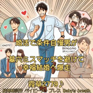 婚活で条件自慢男が墓穴ミスマッチを避けて幸福結婚へ爆走　栃木県 佐野市 結婚相談所 ベイビーズ・ブレス