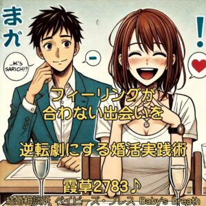 フィーリングが合わない出会いを「逆転劇」にする婚活実践術　栃木県 佐野市 結婚相談所 ベイビーズ・ブレス