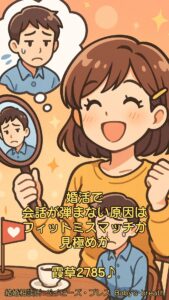 婚活で会話が弾まない原因はフィットミスマッチか見極めか　栃木県 佐野市 結婚相談所 ベイビーズ・ブレス