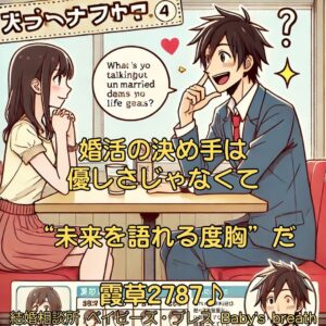 婚活の決め手は優しさじゃなくて“未来を語れる度胸”だ　栃木県 佐野市 結婚相談所 ベイビーズ・ブレス