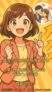婚活で三つの失敗を避けて幸せ人生を手に入れる超シンプル策　栃木県 佐野市 結婚相談所 ベイビーズ・ブレス