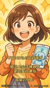 不安120%の初対面を婚活AI会話練習で劇的変化達成　栃木県 佐野市 結婚相談所 ベイビーズ・ブレス