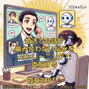 婚活で会話が噛み合わない悩みをAIトレーニングで克服する 栃木県 佐野市 結婚相談所 ベイビーズ・ブレス