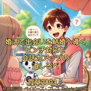 婚活で出会いを結婚へ導くピンチ対応と会話力アップの道しるべ 栃木県 佐野市 結婚相談所 ベイビーズ・ブレス