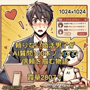 頼りない婚活男子がAI質問100本ノックで信頼を掴む物語 栃木県 佐野市 結婚相談所 ベイビーズ・ブレス