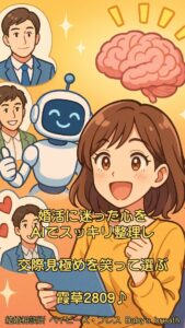 婚活に迷った心をAIでスッキリ整理し交際見極めを笑って選ぶ　栃木県 佐野市 結婚相談所 ベイビーズ・ブレス