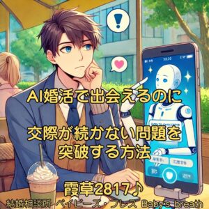 AI婚活で出会えるのに交際が続かない問題を突破する方法　栃木県 佐野市 結婚相談所 ベイビーズ・ブレス