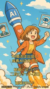 AI婚活は出会い、成長AIは育てる、結婚に近づく二段ロケット戦略　栃木県 佐野市 結婚相談所 ベイビーズ・ブレス