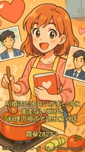 AI婚活で出会いが多いのに進まない原因を料理の視点で読み解く話 栃木県 佐野市 結婚相談所 ベイビーズ・ブレス
