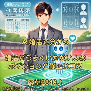 AI婚活で分かる婚活がうまくいかない人のポジションと修正のコツ 栃木県 佐野市 結婚相談所 ベイビーズ・ブレス