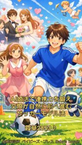 AI婚活で連携力を鍛え交際が自然に前へ進むサッカーモデル法　栃木県 佐野市 結婚相談所 ベイビーズ・ブレス