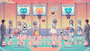 AI婚活で続かない原因を出会いAIと成長AIで比較するバスケ法　栃木県 佐野市 結婚相談所 ベイビーズ・ブレス