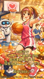 AI婚活でバスケット連携不足の婚活課題を整える成長改善トレーニング法　栃木県 佐野市 結婚相談所 ベイビーズ・ブレス