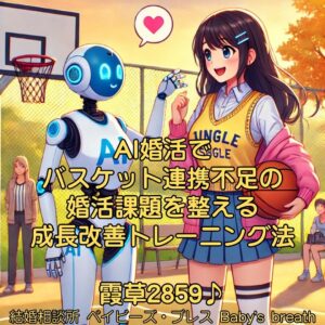 AI婚活でバスケット連携不足の婚活課題を整える成長改善トレーニング法　栃木県 佐野市 結婚相談所 ベイビーズ・ブレス