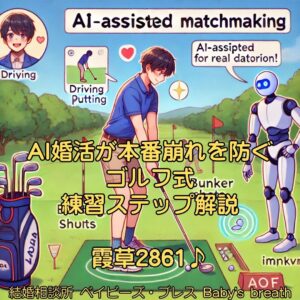 AI婚活が本番崩れを防ぐゴルフ式練習ステップ解説　栃木県 佐野市 結婚相談所 ベイビーズ・ブレス