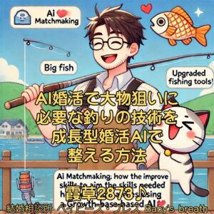 AI婚活で大物狙いに必要な釣りの技術を成長型婚活AIで整える方法　栃木県 佐野市 結婚相談所 ベイビーズ・ブレス