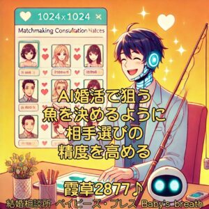 AI婚活で狙う魚を決めるように相手選びの精度を高める　栃木県 佐野市 結婚相談所 ベイビーズ・ブレス