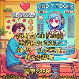 婚活でドキドキは武器にならない、神7ツールが示す静かな現実　栃木県 佐野市 結婚相談所 ベイビーズ・ブレス