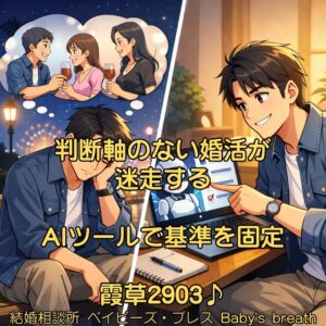 判断軸のない婚活が迷走する、AIツールで基準を固定 栃木県 佐野市 結婚相談所 ベイビーズ・ブレス