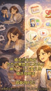 婚活の失敗がただの黒歴史になる人、神7ツールで変える婚活攻略法 栃木県 佐野市 結婚相談所 ベイビーズ・ブレス