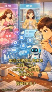 婚活の理想と現実を混同しない、AI婚活で整える見極め方 栃木県 佐野市 結婚相談所 ベイビーズ・ブレス