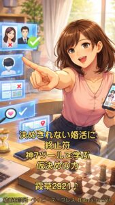 決めきれない婚活に終止符、神7ツールで学ぶ仮決めの力　栃木県 佐野市 結婚相談所 ベイビーズ・ブレス