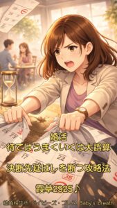 婚活、待てばうまくいくは大誤算、決断先延ばしを断つ攻略法　栃木県 佐野市 結婚相談所 ベイビーズ・ブレス