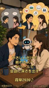 やさしいだけで終わる人へ、AIツールで会話に深さを出す 栃木県 佐野市 結婚相談所 ベイビーズ・ブレス