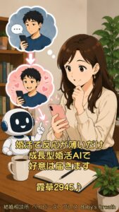 婚活で反応が薄いだけ、成長型婚活AIで好意は届きます 栃木県 佐野市 結婚相談所 ベイビーズ・ブレス